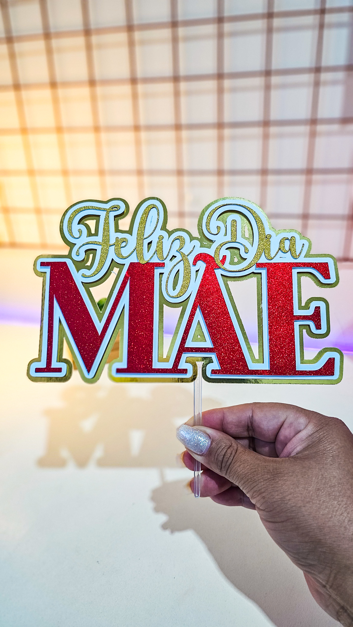 Arquivo Topo de Bolo Dia das Mães