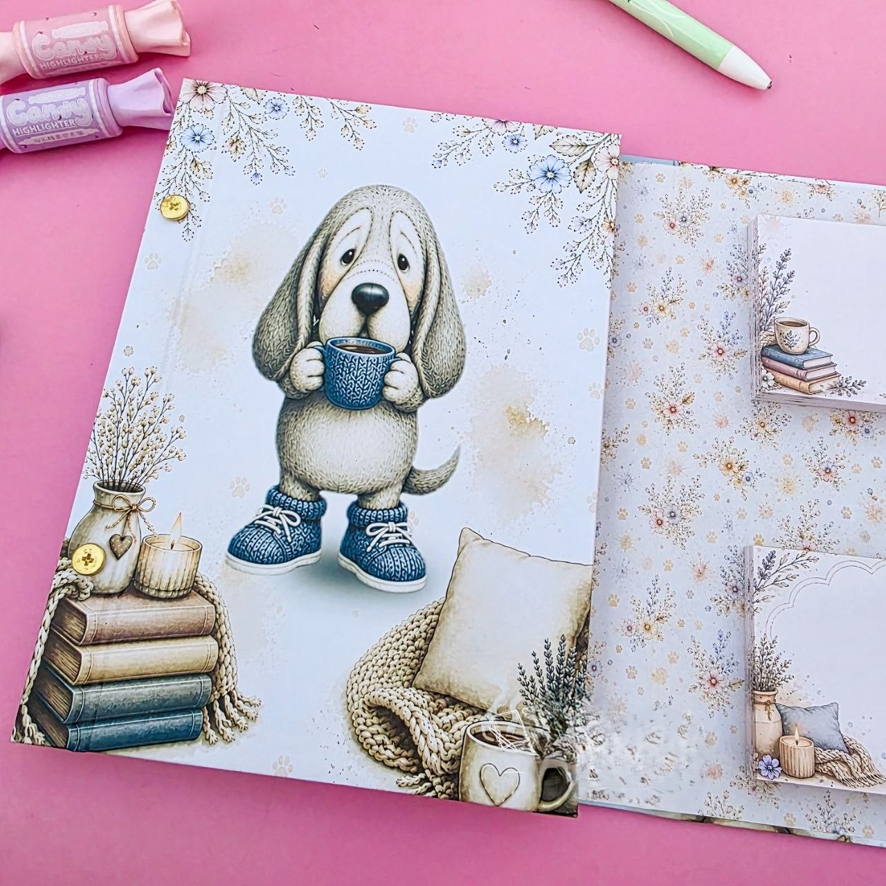 Arquivo Encadernação Caderno Especial Parafuso + Embutido A5-My Dog