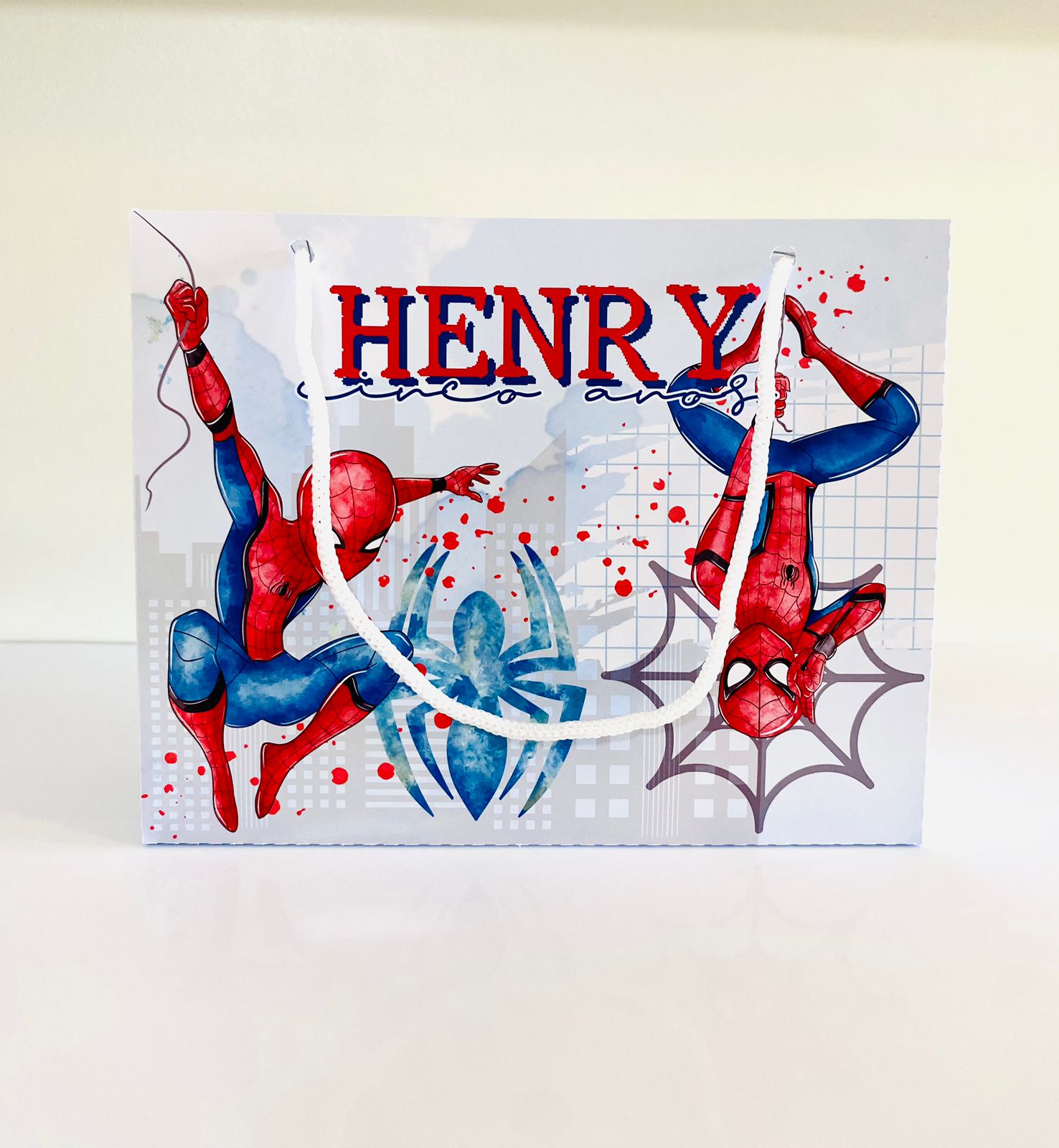 Arquivo de Corte Sacolinha Homem Aranha